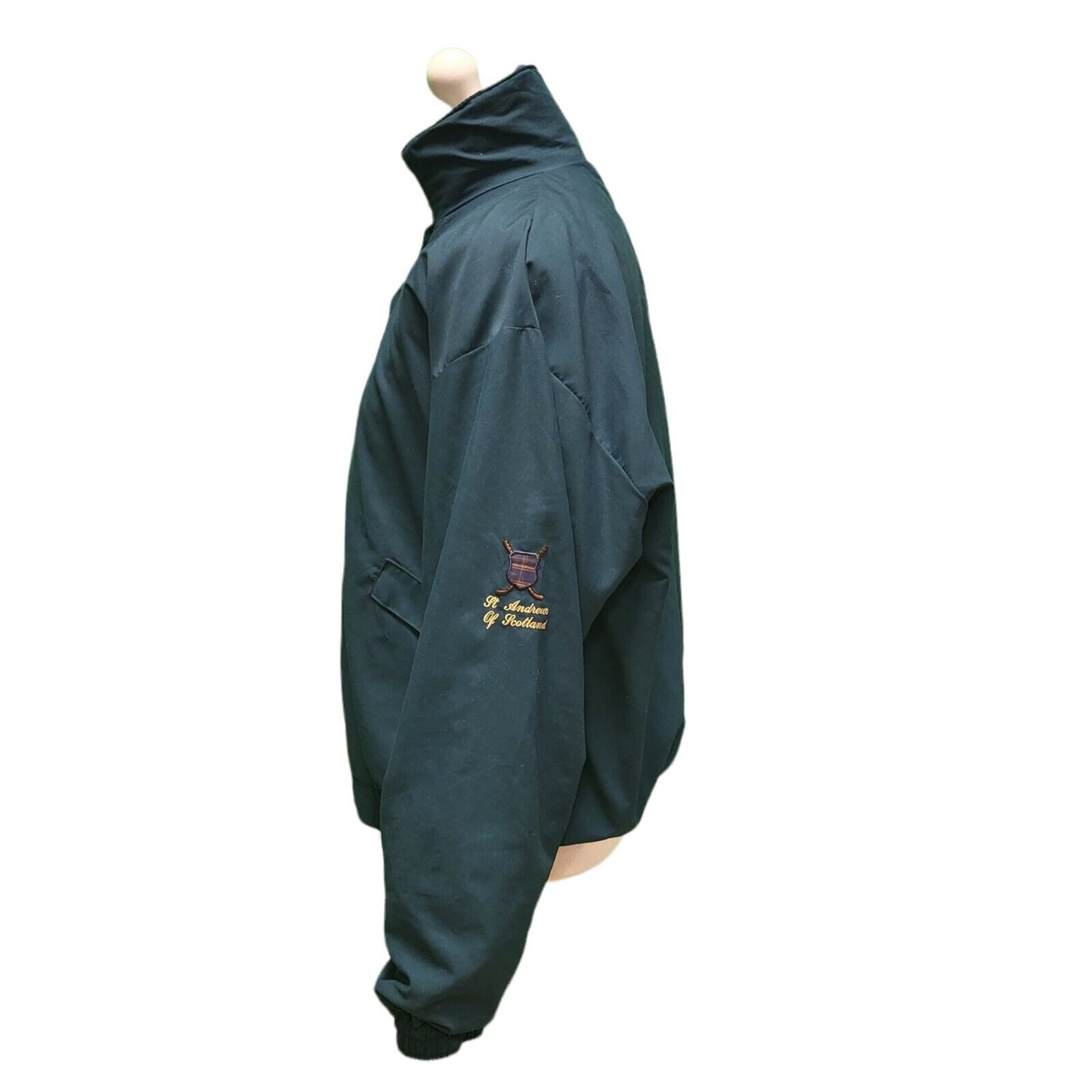Vintage St Andrew's Of Scotland Golf Green Zipped Jacket Men's UK Medium H917