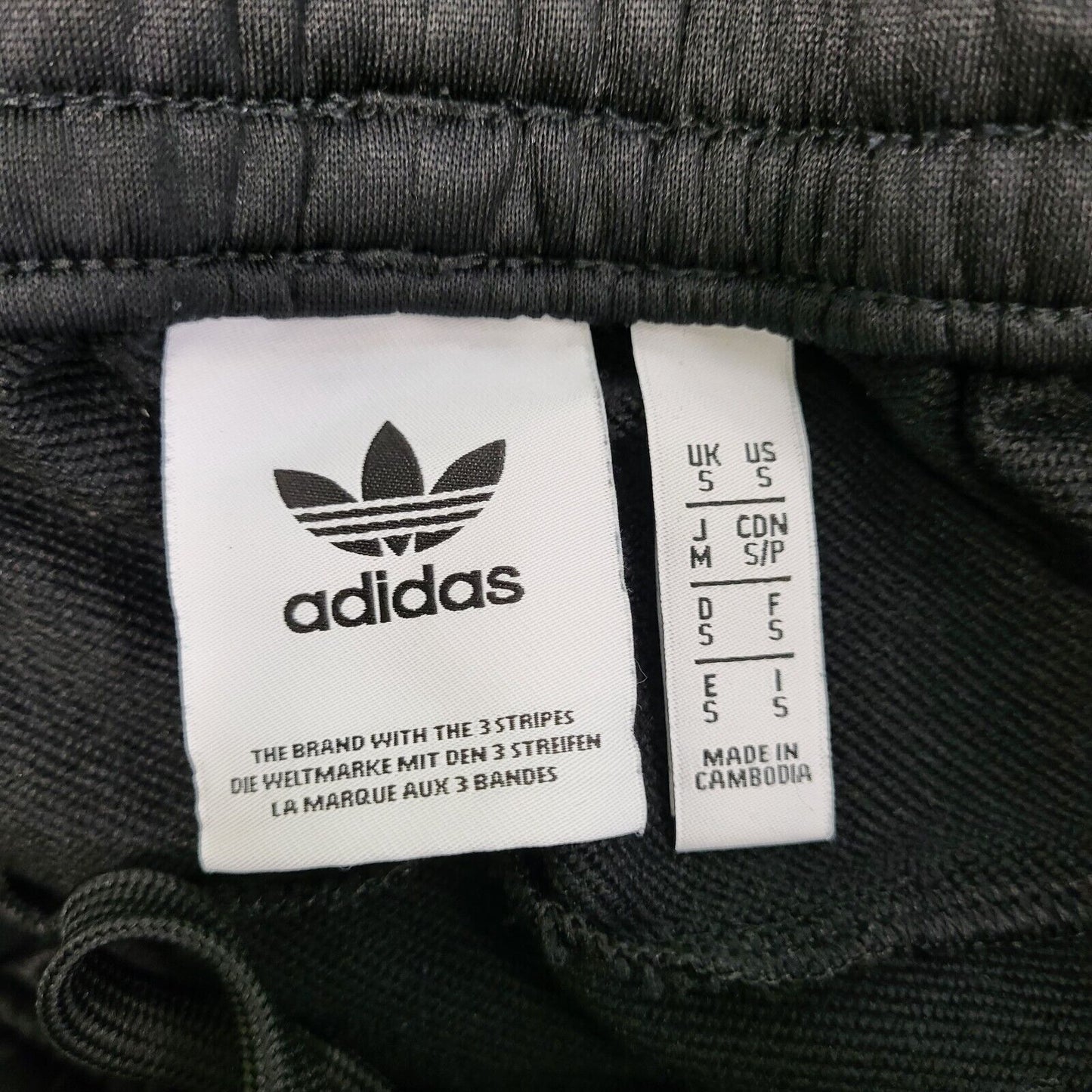 Adidas Black Drawstring Skinny Jogging Bottoms Men's uk S W30 L30' H534