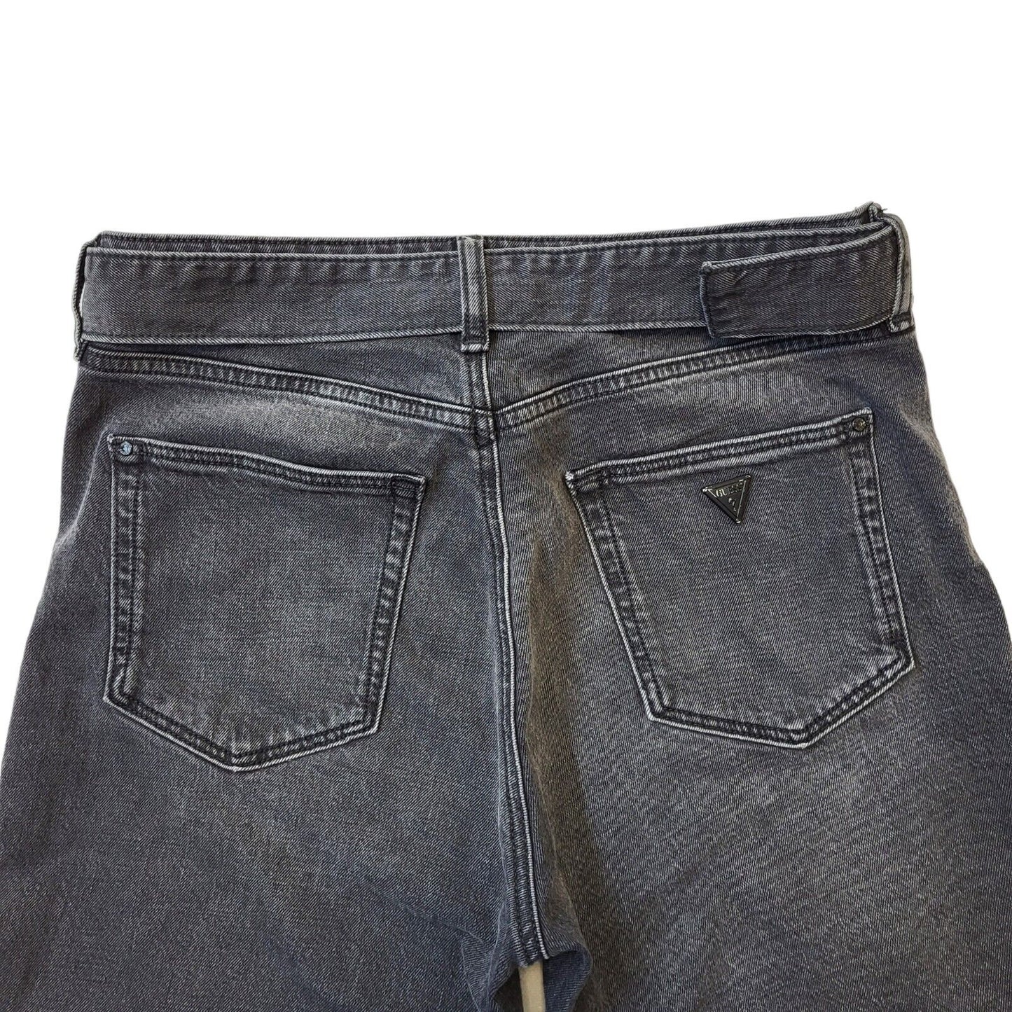 Guess Black Straight Denim Jeans UK Women's 10 W28 L29 G432