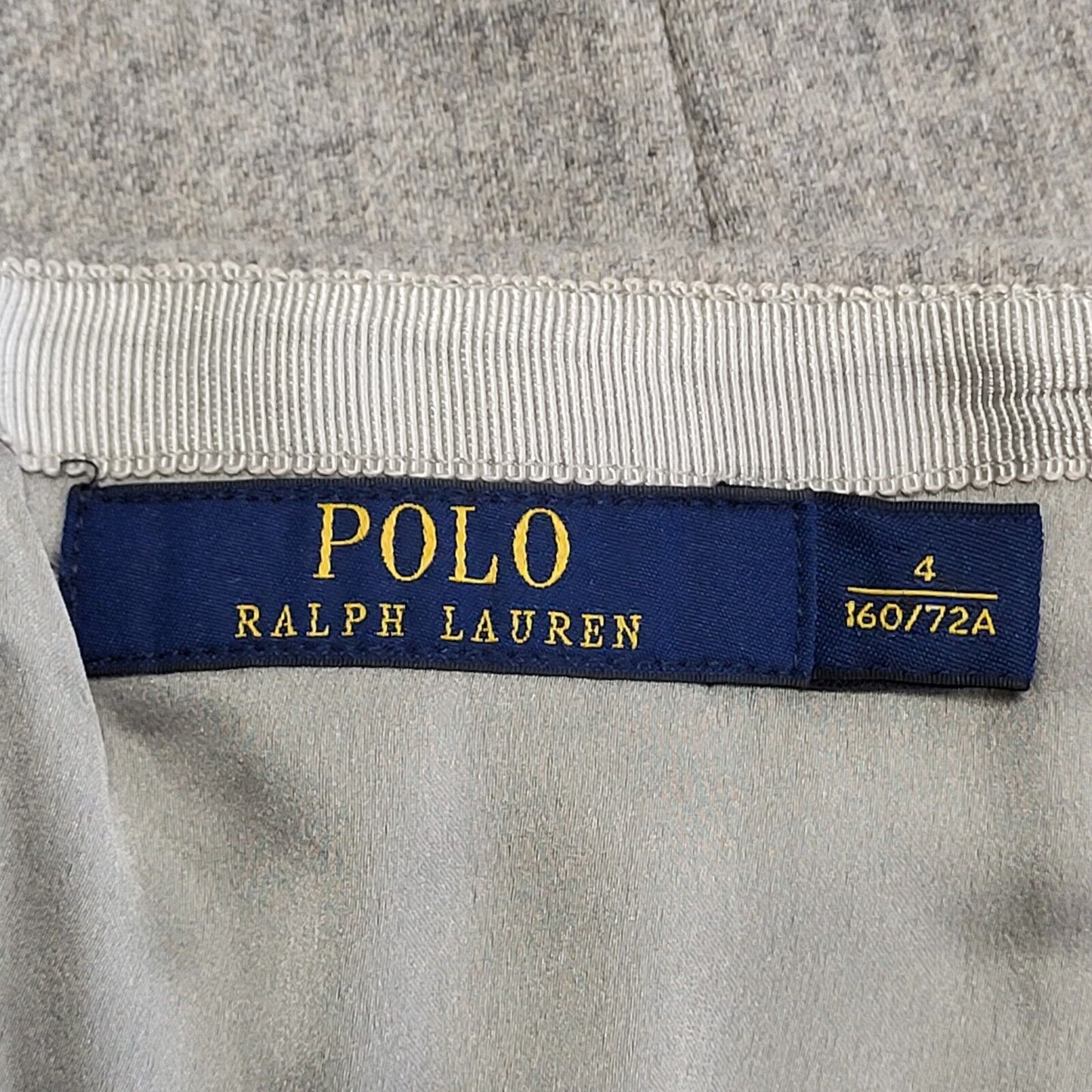 Polo Ralph Lauren Grey Wool Pockets Pencil Skirt Women's uk 8-10 us 4 W28 G809
