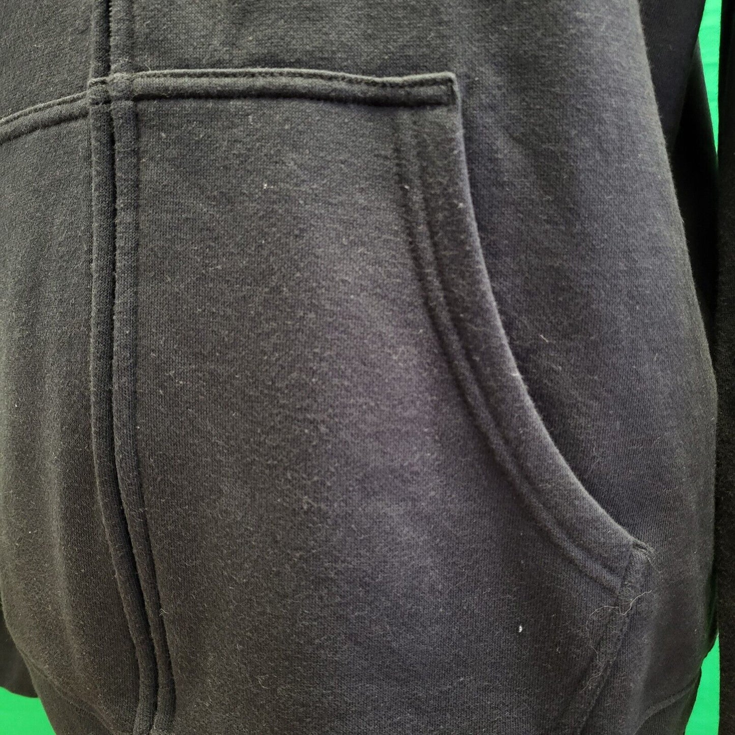Champion Black New York Zip Drawstring Sports Sweatshirt Hoodie Men's uk L G916