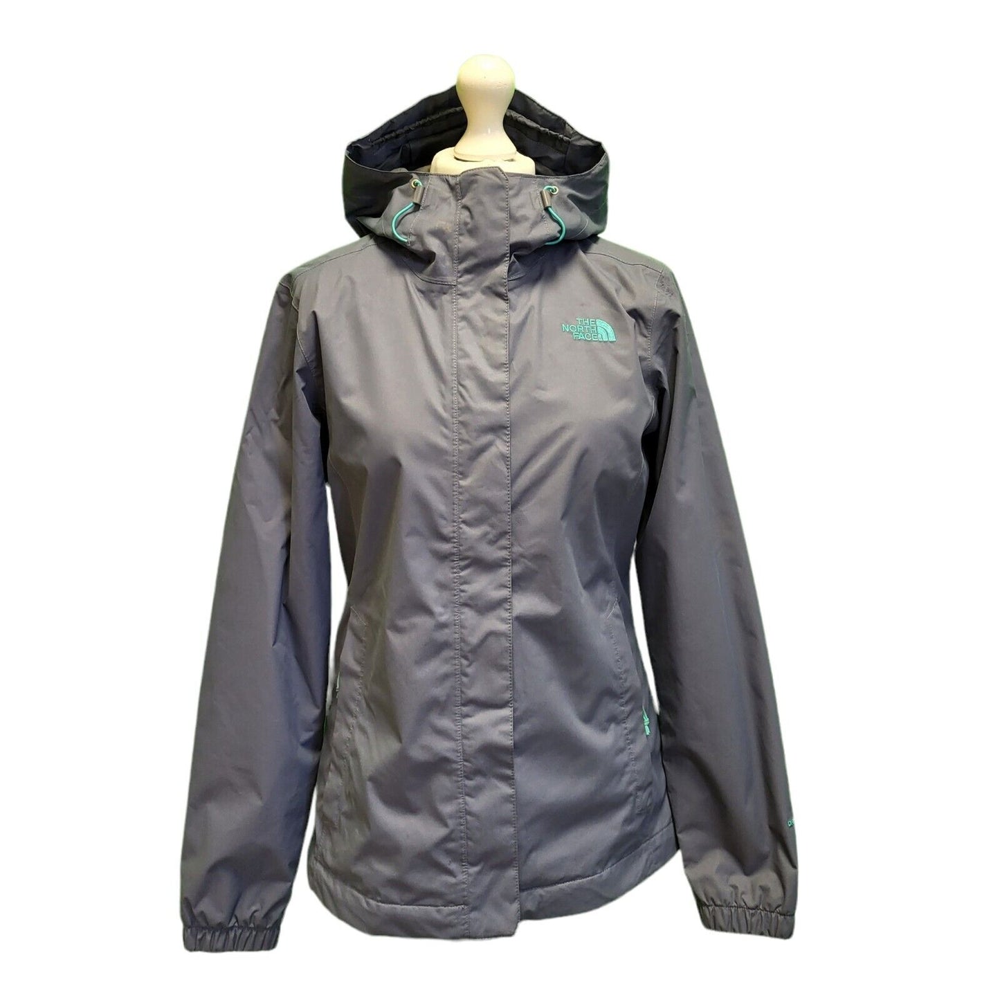 The North Face Grey Hooded Windbreaker Track Jacket UK Women's S H693