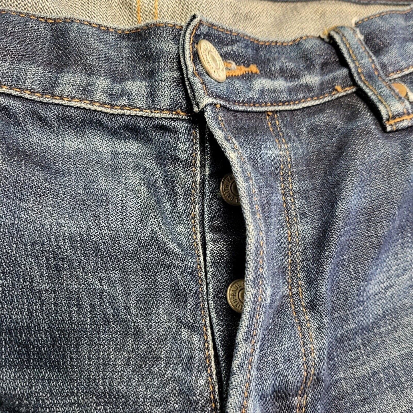 Paul Smith Faded Blue Slim Leg Distressed Denim Jeans Men's XL W36 L33 H197