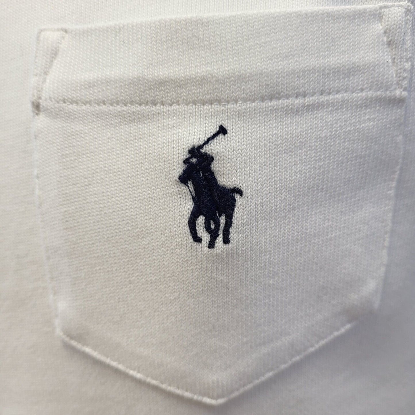 Polo Ralph Lauren White Long Sleeve Rund Neck Top Mens Uk L EU 54 G348