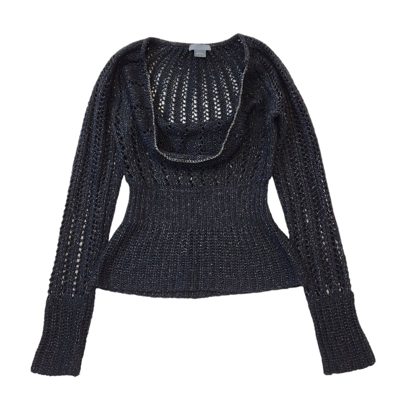 Armani Xchange Black Round Neck Wool Jumper Uk Women's S Eu 36 G236