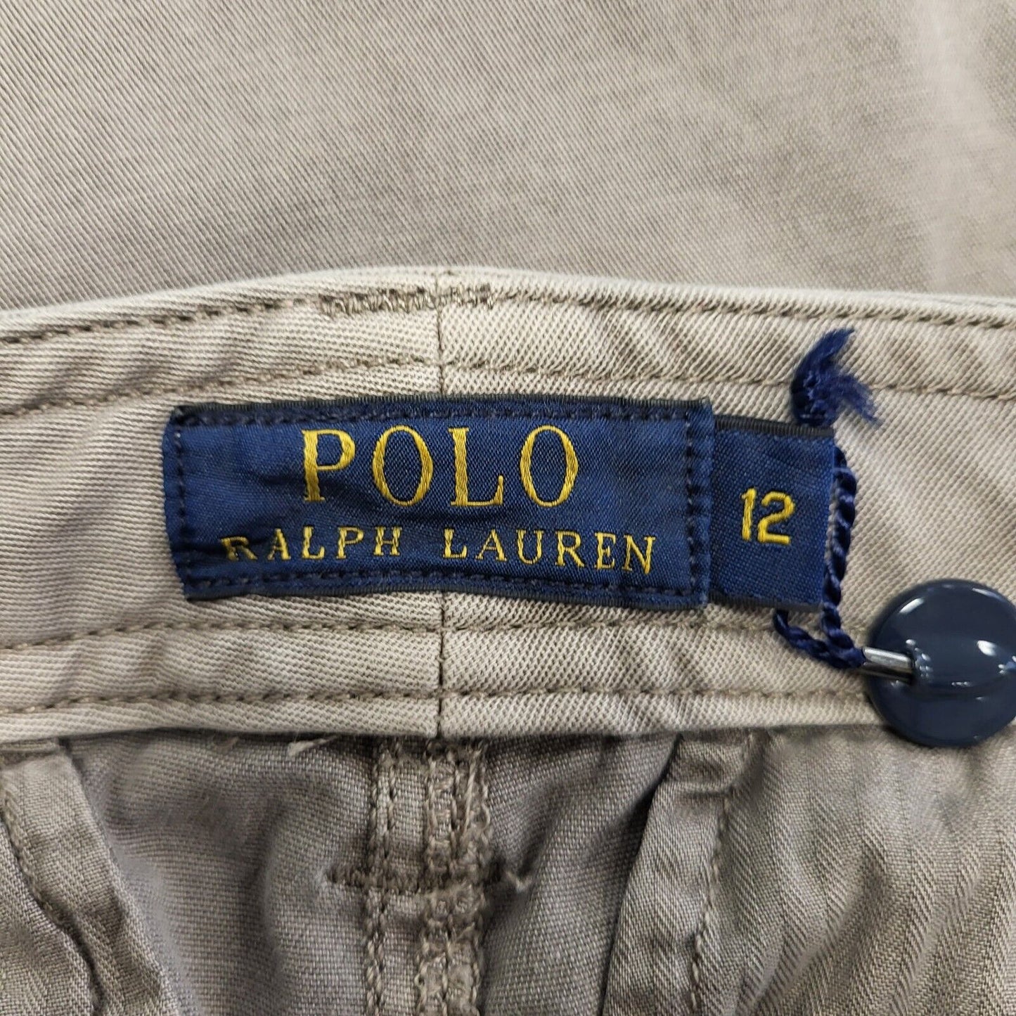 Polo Ralph Lauren Grey Skinny Denim Cargo Jeans Women's 12 W32 L30 H253