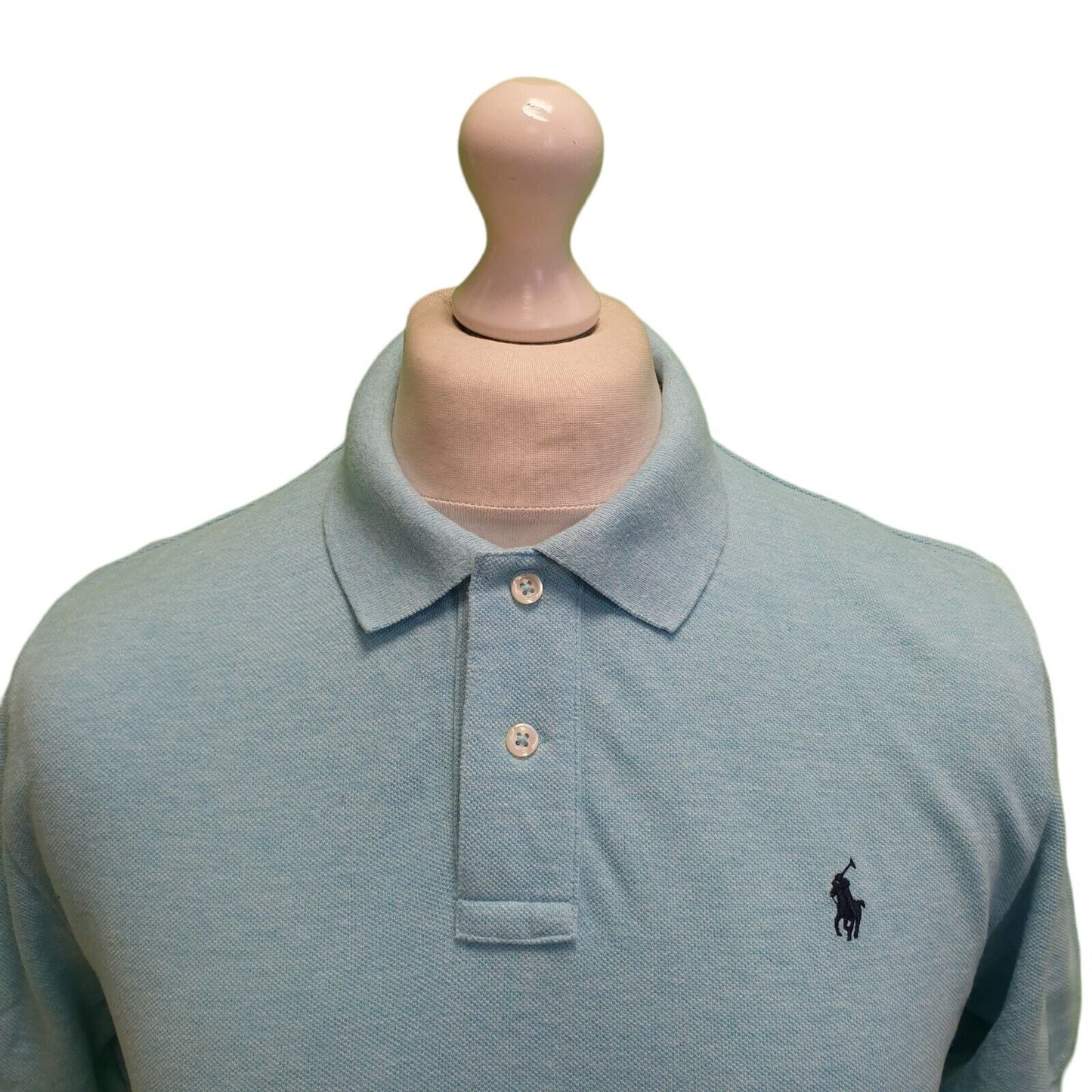 Polo Ralph Lauren Blue Short Sleeve Cotton Polo Boys T-Shirt UK XL 18-20 H372