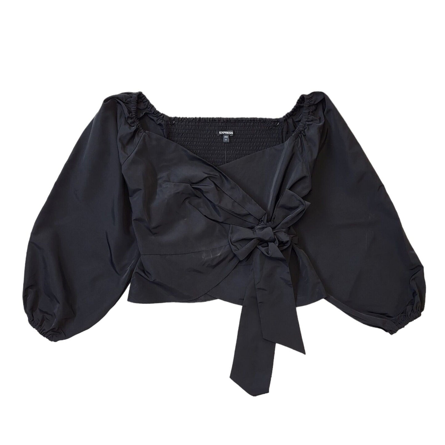 Express Black Over-sized Long Sleeve Top Uk Women's Medium Bnwt G604
