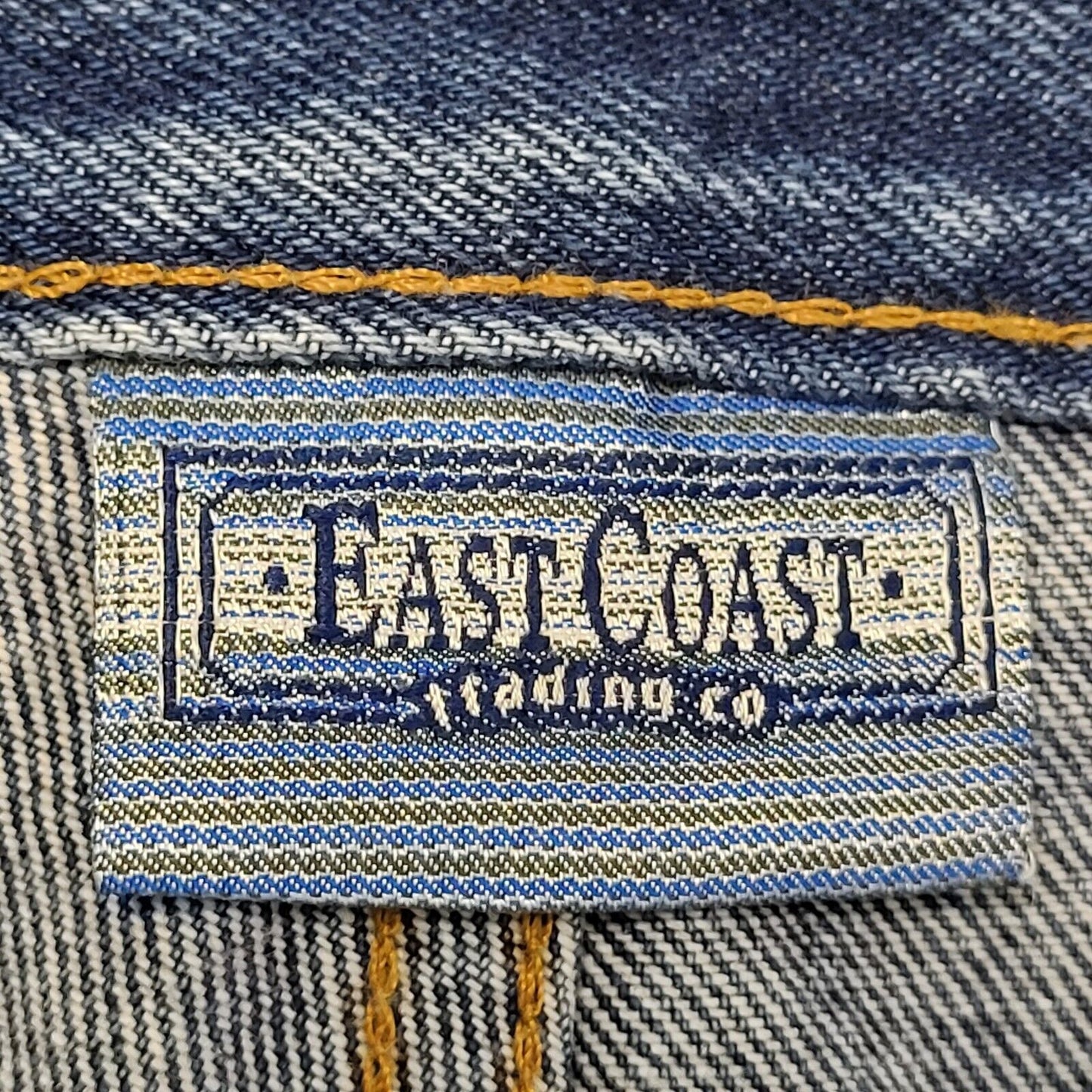East Coast Faded Blue Tapered Denim Jeans Men's xL W36 L28 H666