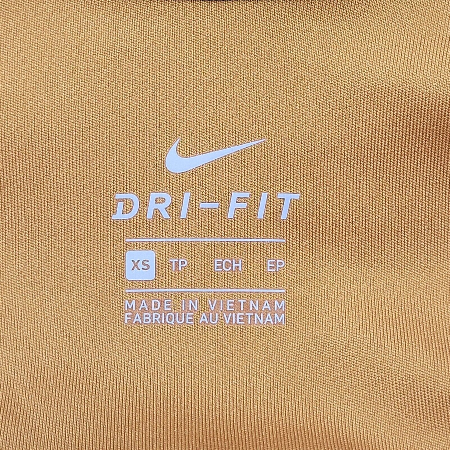 Nike Dri-Fit Activewear Top Long Sleeve 1/4 Zip Blue Orange Mens Uk XS G365