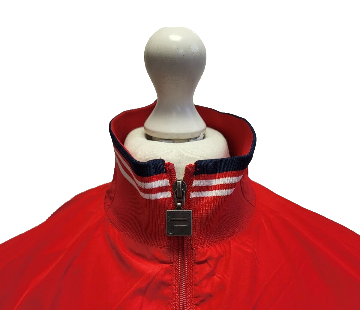 Fila Red Long Sleeve Sport Tracksuit Windbreaker Jacket Men's Uk M H184