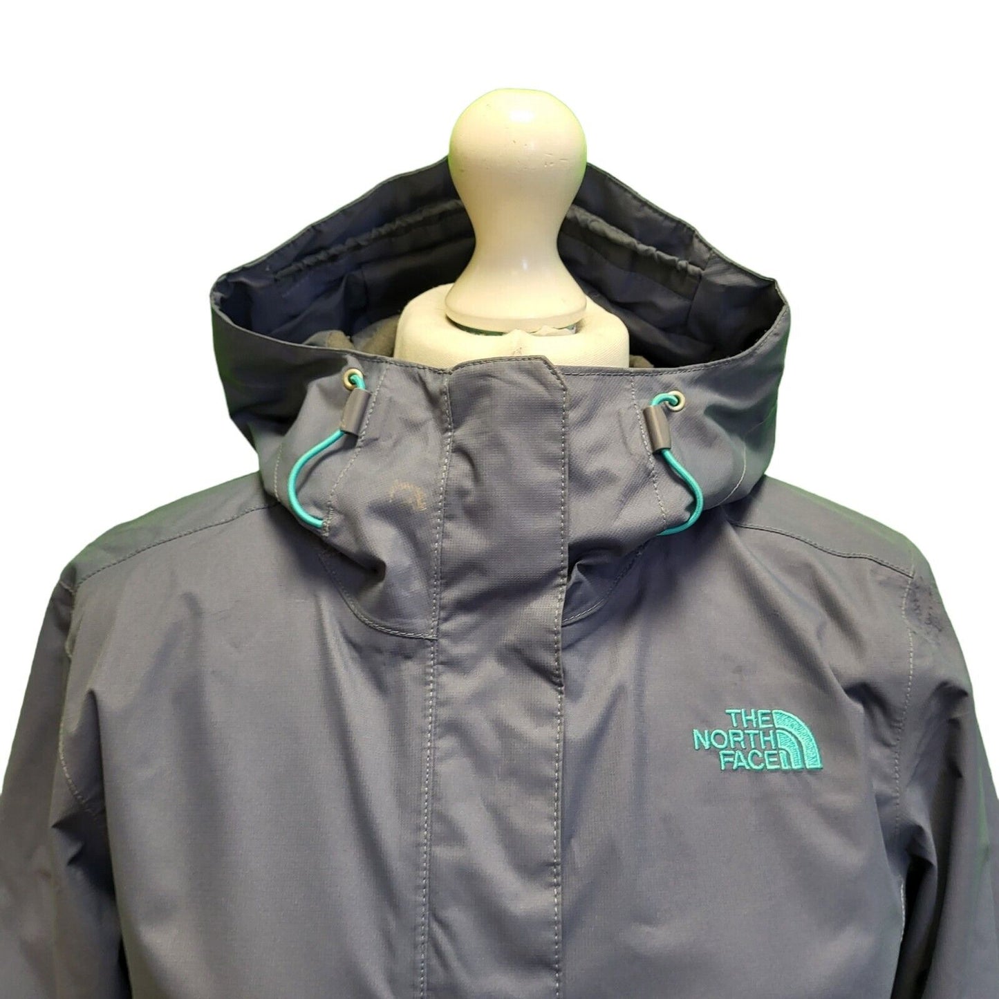 The North Face Grey Hooded Windbreaker Track Jacket UK Women's S H693