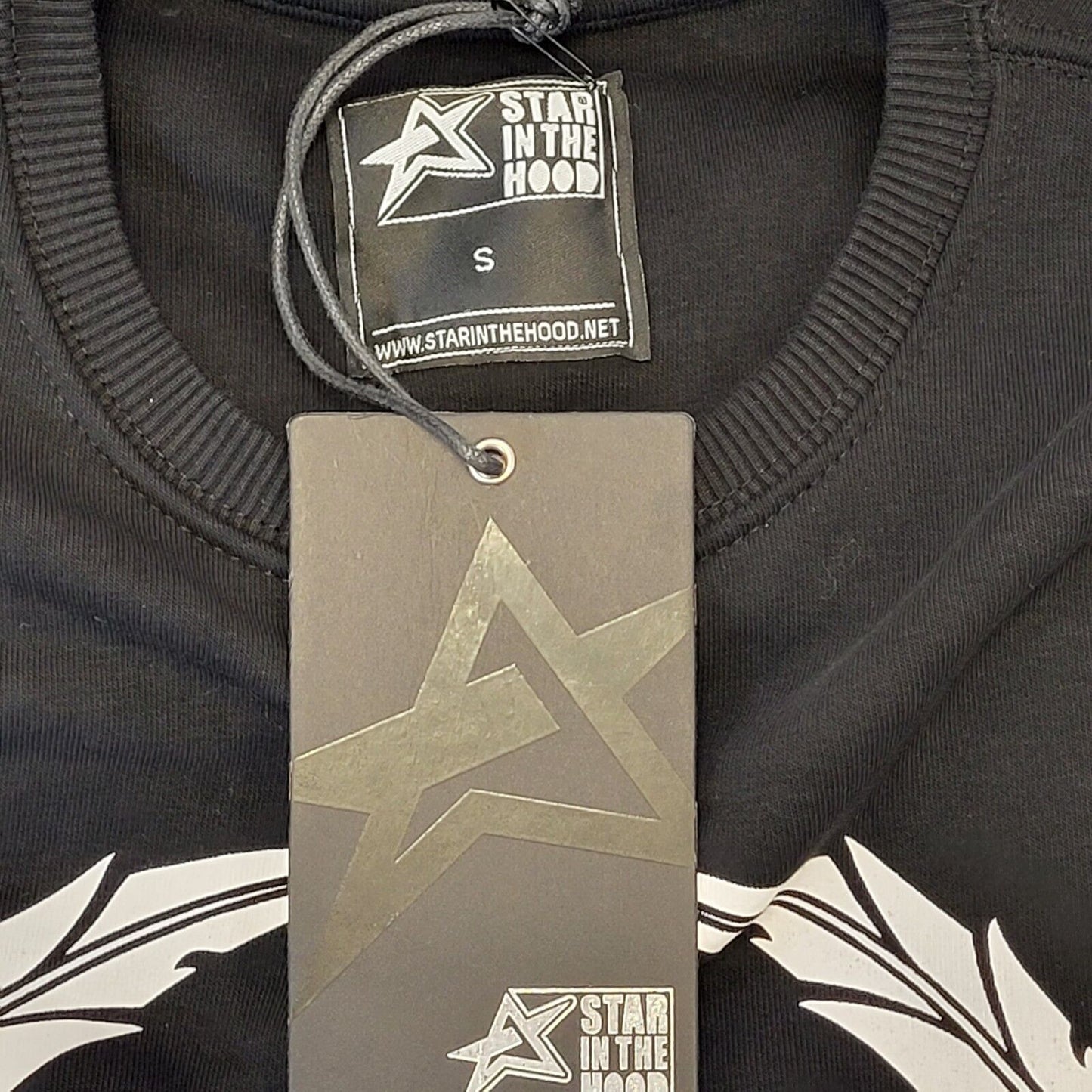 Star In The Hood BNWT Sweatshirt Crew Neck Black Mens UK S EU 48 G141