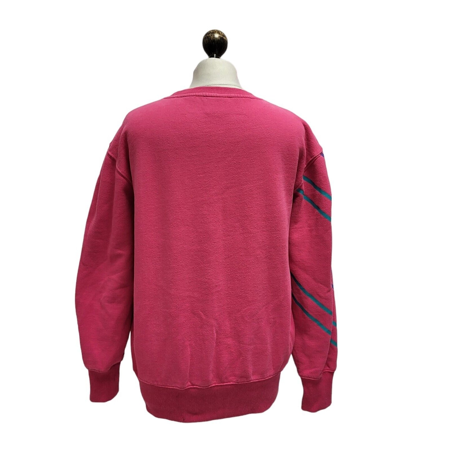 Superdry Sweatshirt Crew Neck Long Sleeve Pink Womens Size L G412