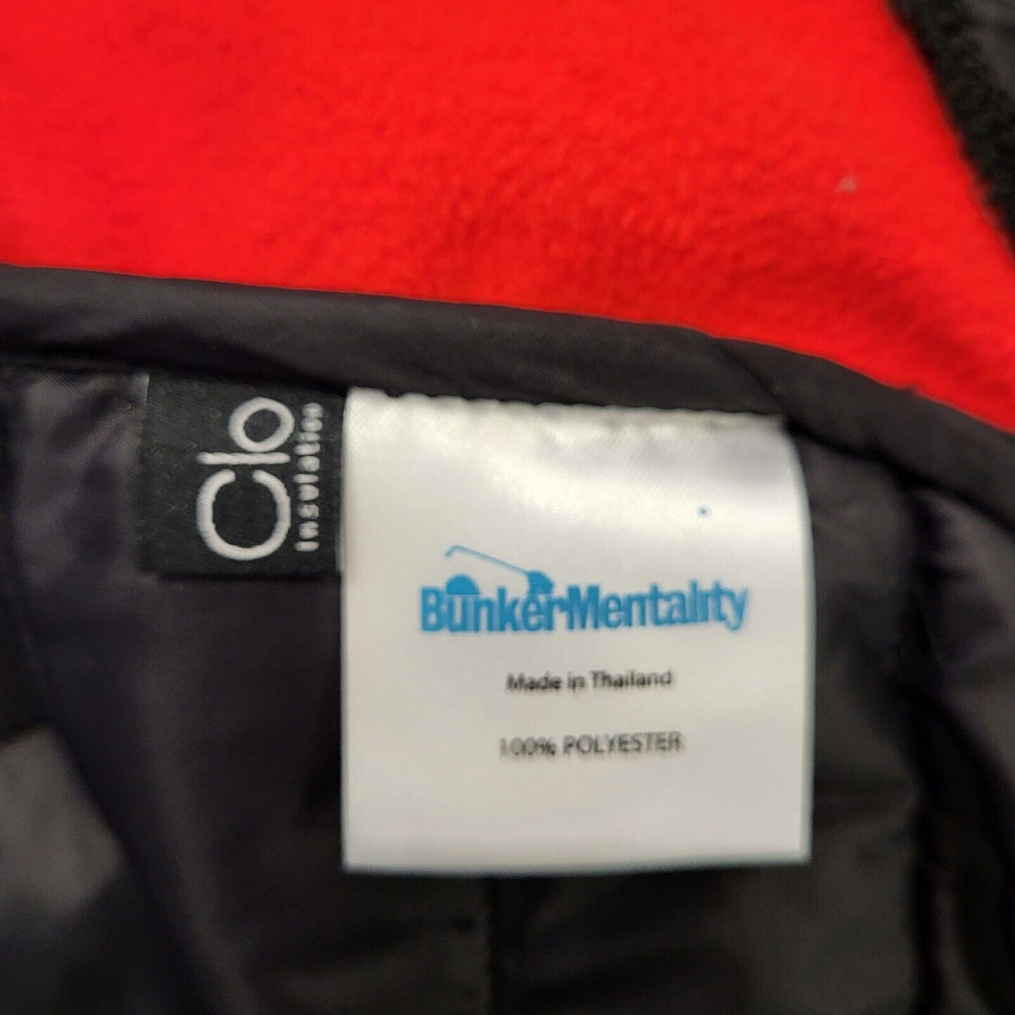Bunker Mentality Black Red Sleeveless Zipped Body Warmer UK Men's Medium H928