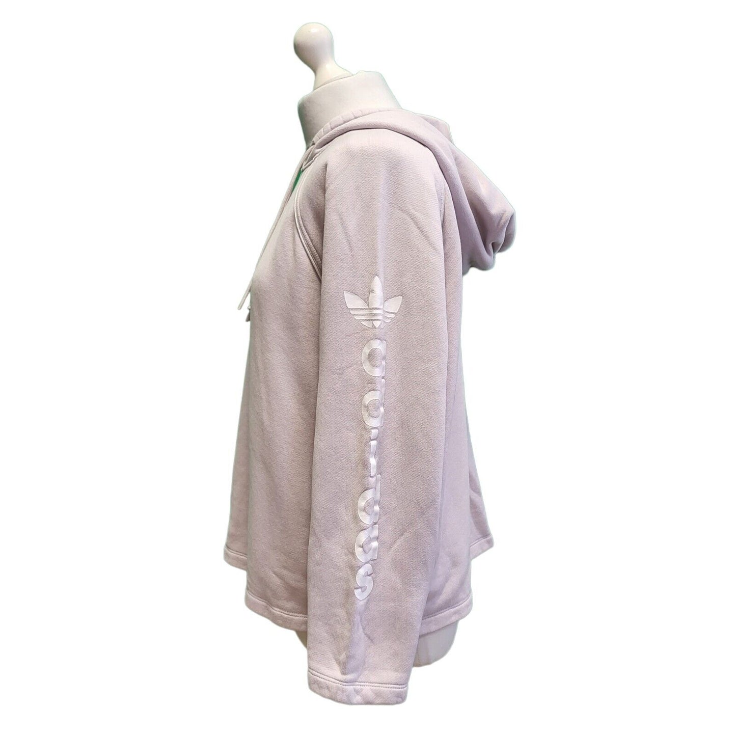 Adidas Light Purple Over-sized Hooded Drawstring Sweatshirt Women's L 12 G781
