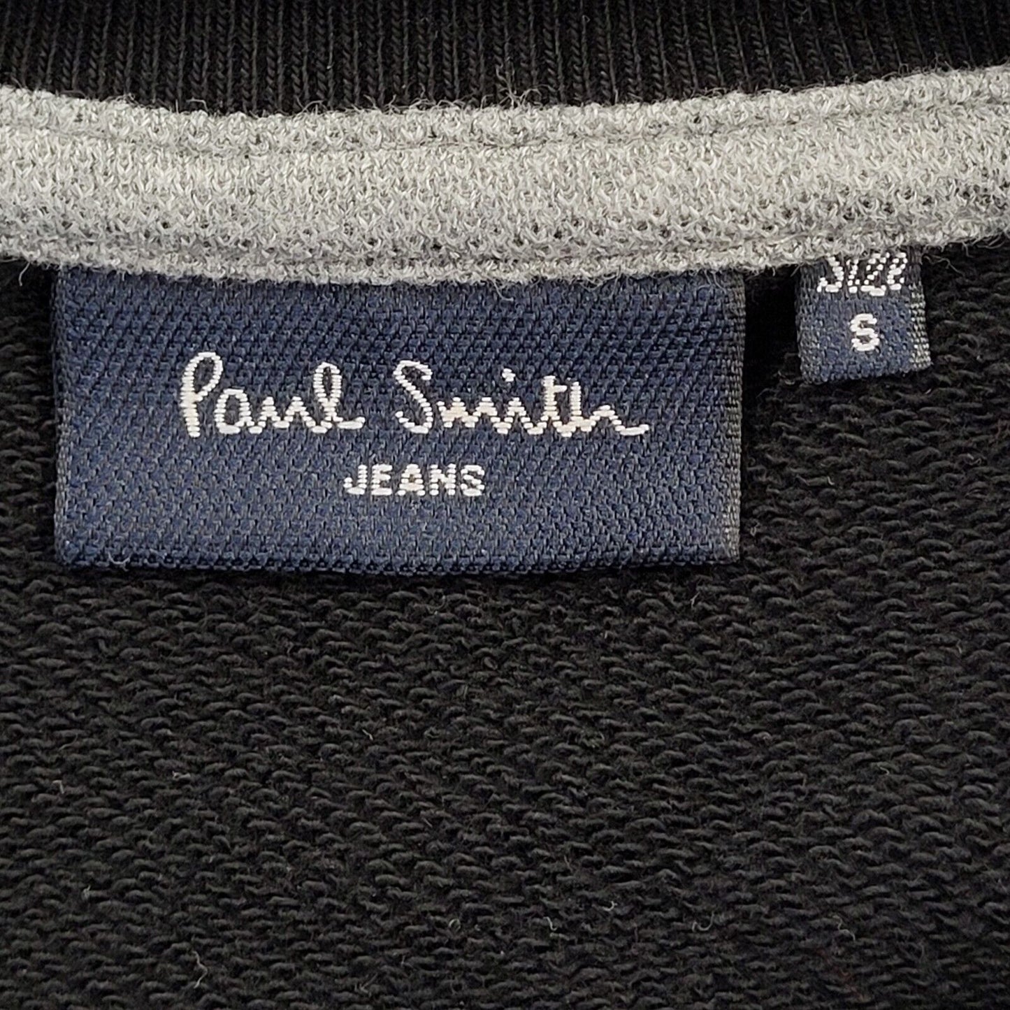 Paul Smith Black Crew Neck Casual Sweatshirt Uk Men's Small BB286