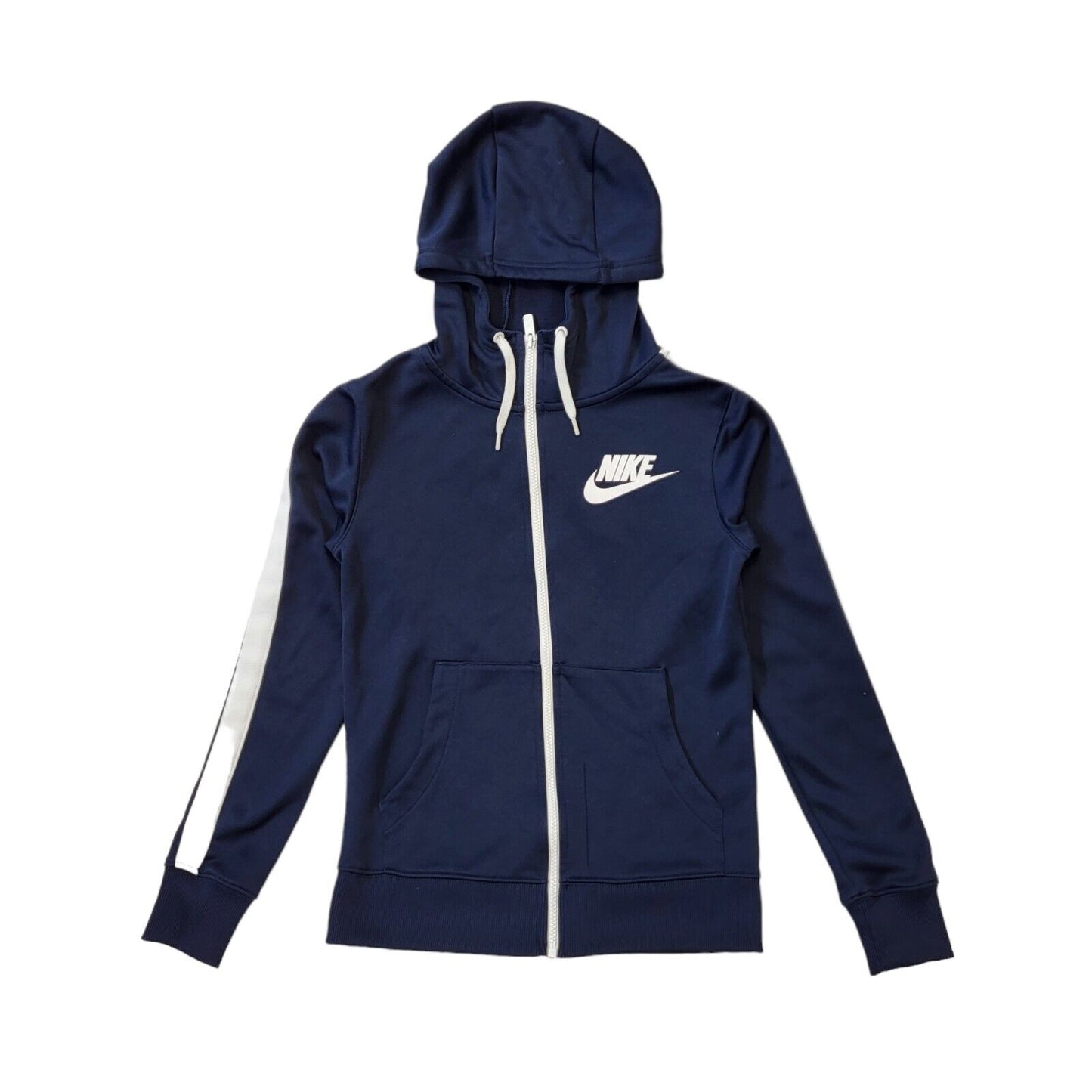 Nike Sports Y2K Track Jacket Hooded Blue Mens UK XS EU 48 G123