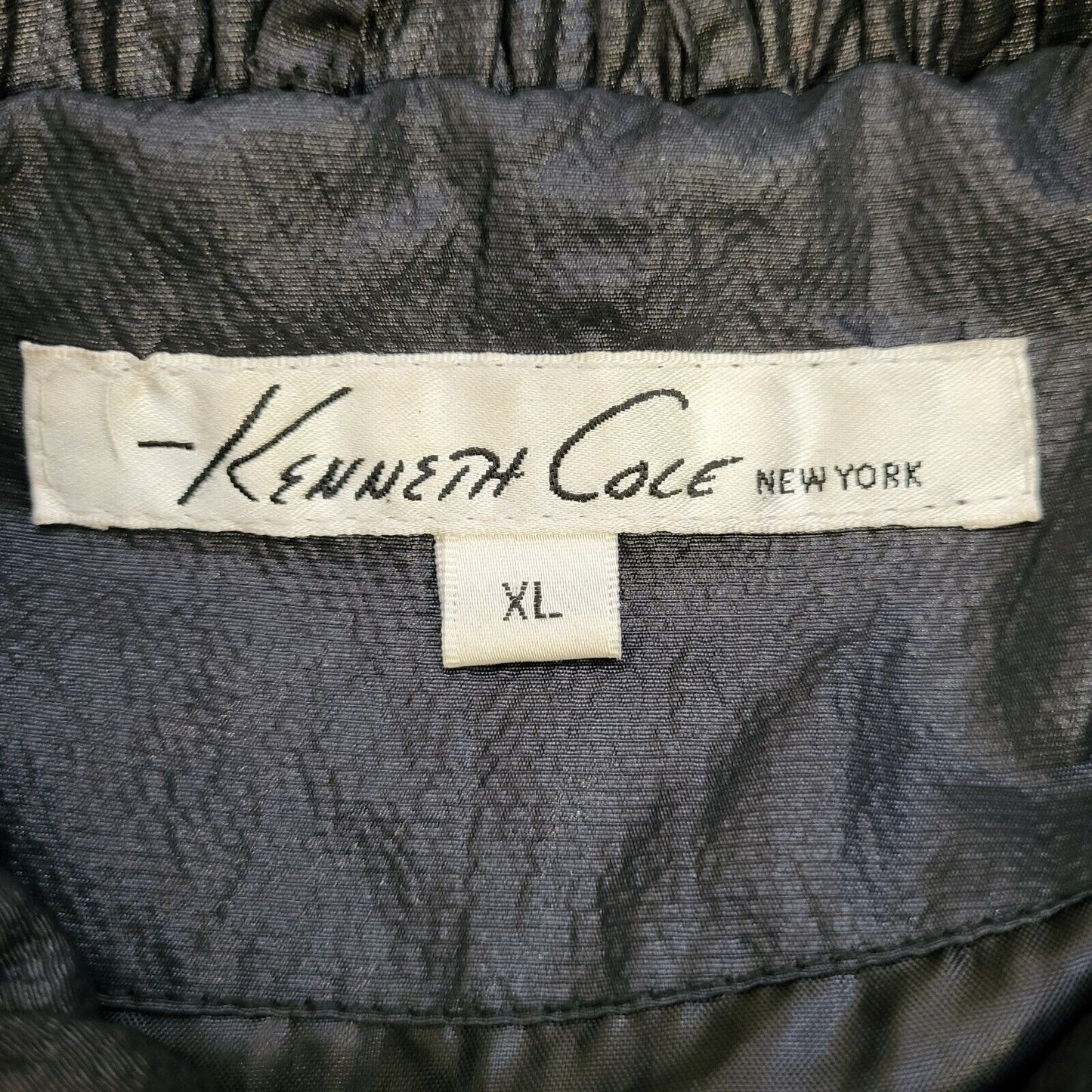 Kenneth Cole Black Double Zip Jacket Uk Women's XL Eu 42 G12
