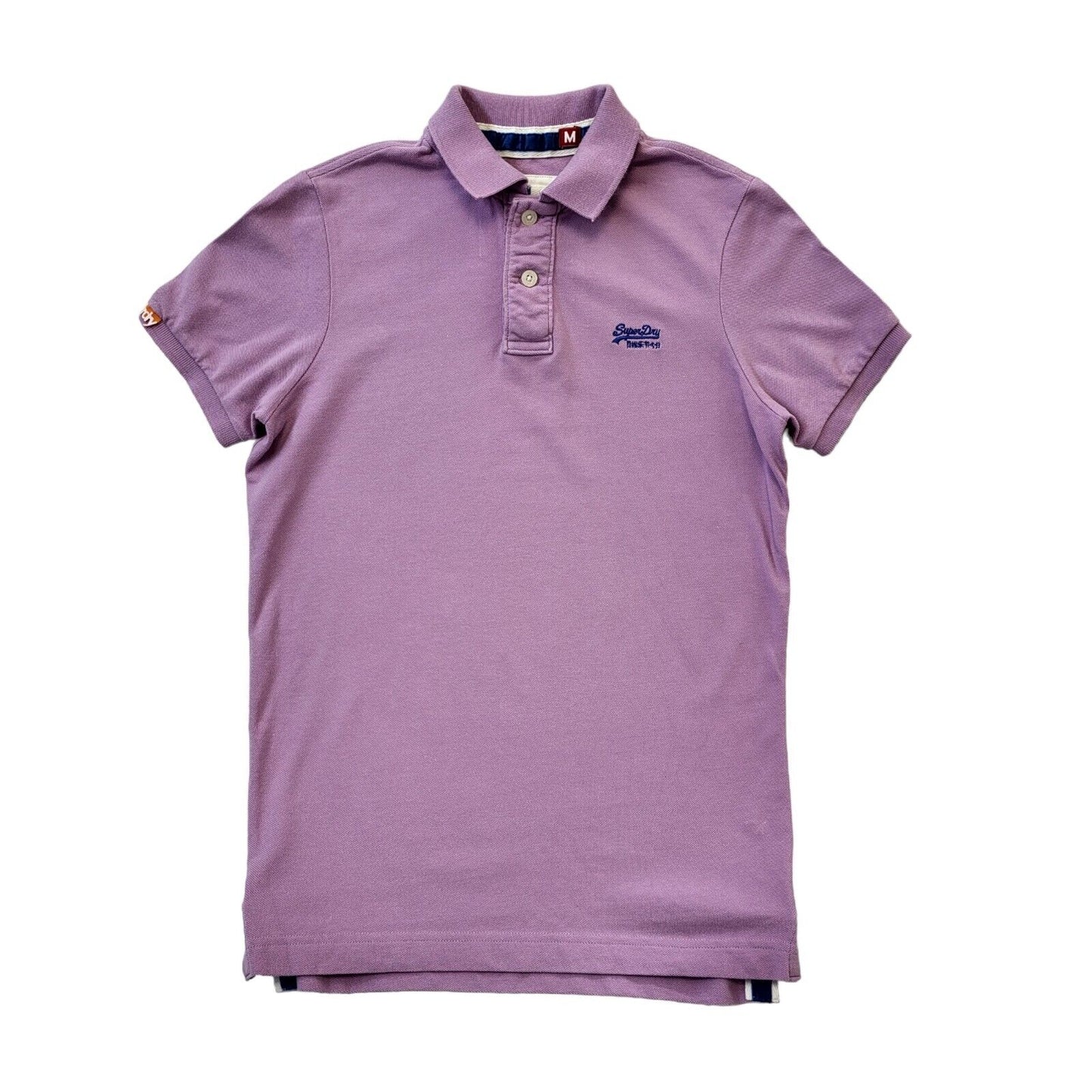 Superdry Purple Short Sleeve Polo Shirt Mens Uk M EU 50 G337