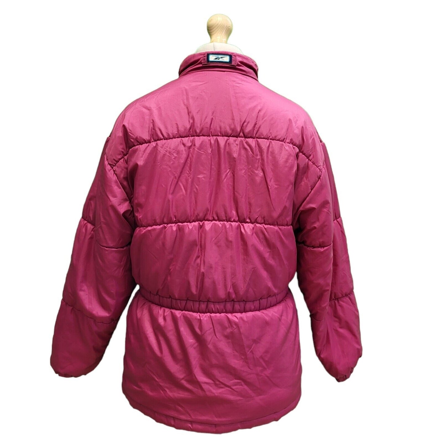 Reebok Pink Long Sleeve Puffer Sports Coat UK Women's 12 H688