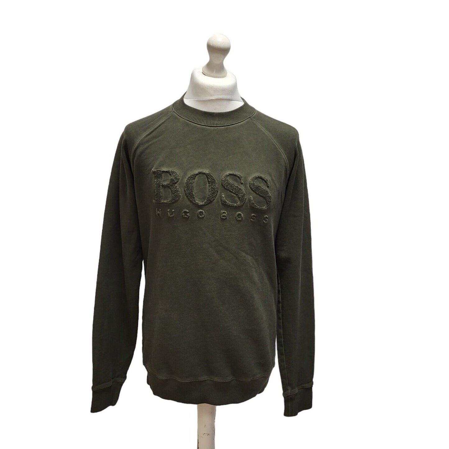Hugo Boss Green Crew Neck Casual Sweatshirt Uk Men's Medium BB281