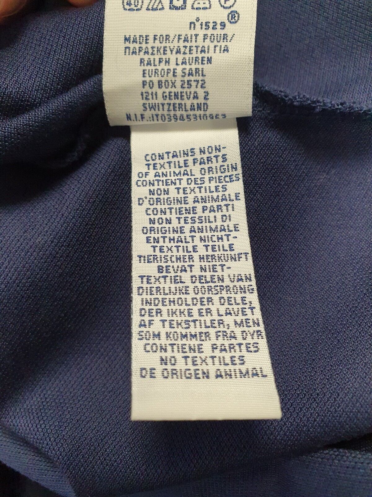 Polo Ralph Lauren Blue Custom Fit Short Sleeve Polo Shirt Men's Uk S G774