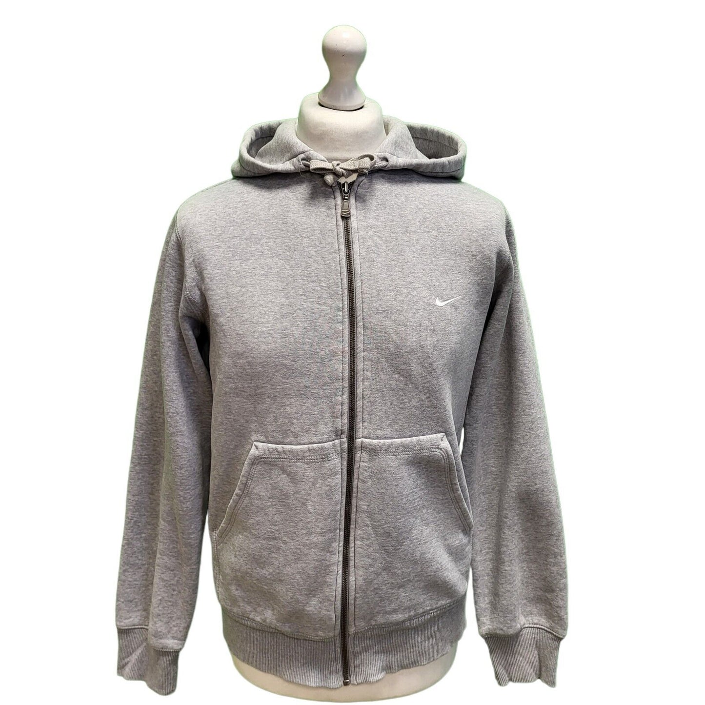 Nike Grey Long Sleeve Zip Casual Sweatshirt Hoodie Men's UK M EU 50 H585