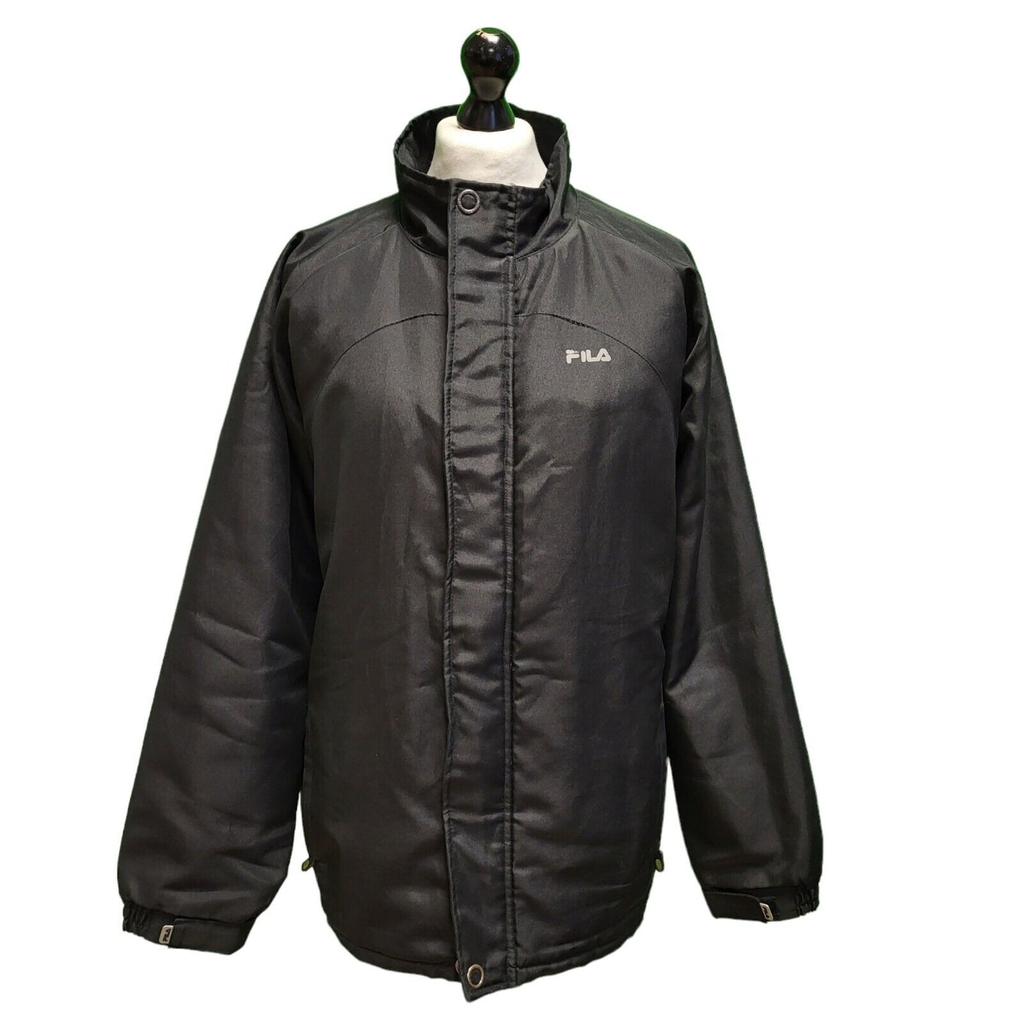 Fila Black Lightweight Hooded Padded Sports Jacket Men's UK XL EU 56 H961