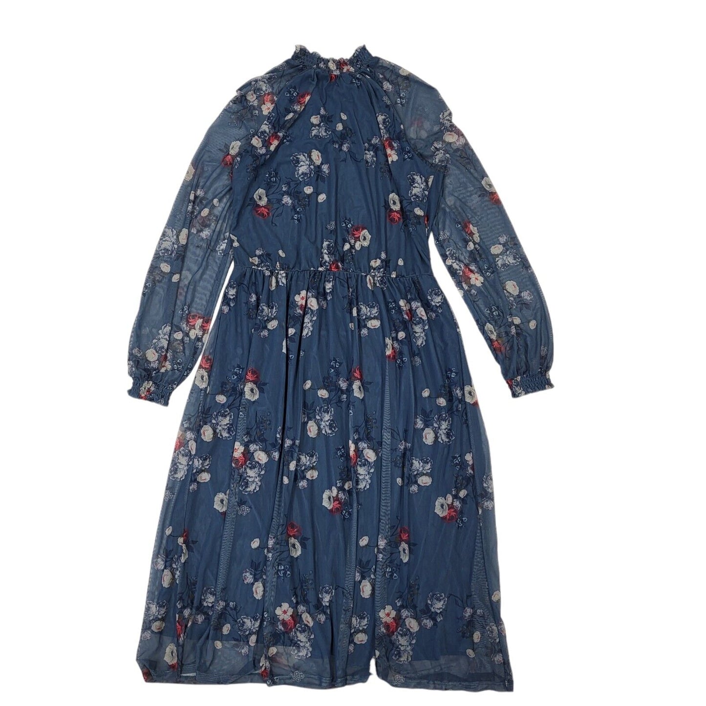 Principles Blue Long Sleeve Moonlight Dress UK Women's L 12 Bnwt BB348