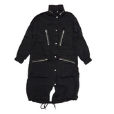 Allsaints Black Long Lightweight Anges Parka Jacket uk Women's XS Bnwt H786