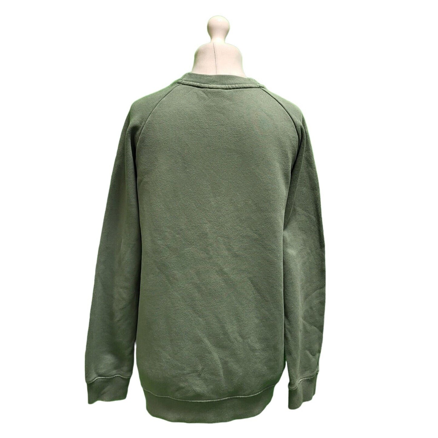 Adidas Green Spell Out Long Sleeve Sports Sweatshirt Women's UK L 12 E 40 H147