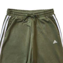 Adidas Green Tapered Tracksuit Bottoms Uk Women's L (16-18) W30 L29 G425