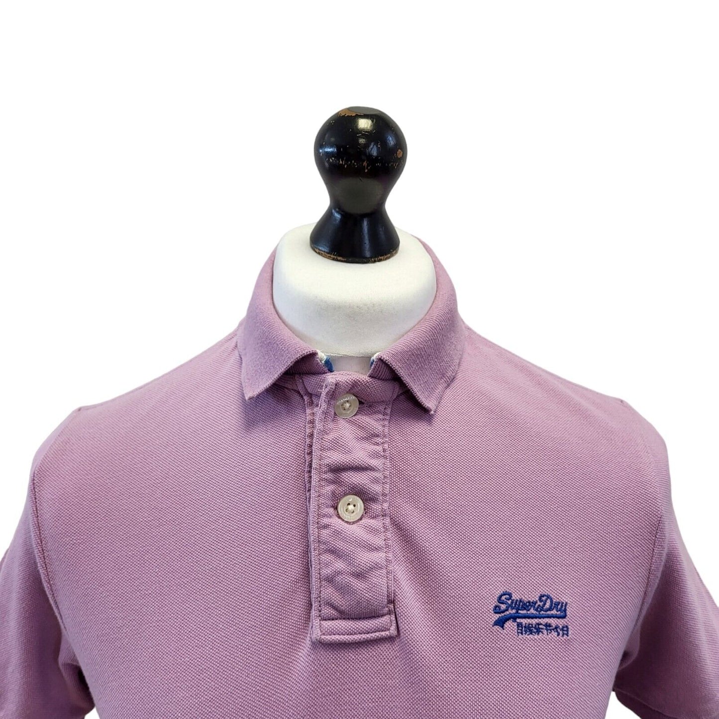 Superdry Purple Short Sleeve Polo Shirt Mens Uk M EU 50 G337