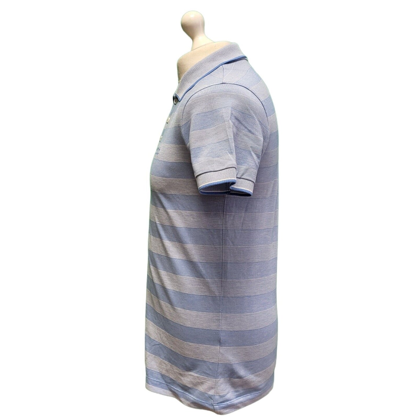 Hugo Boss Blue Regular Fit Short Sleeve Collared Polo Shirt Men's Uk S G770