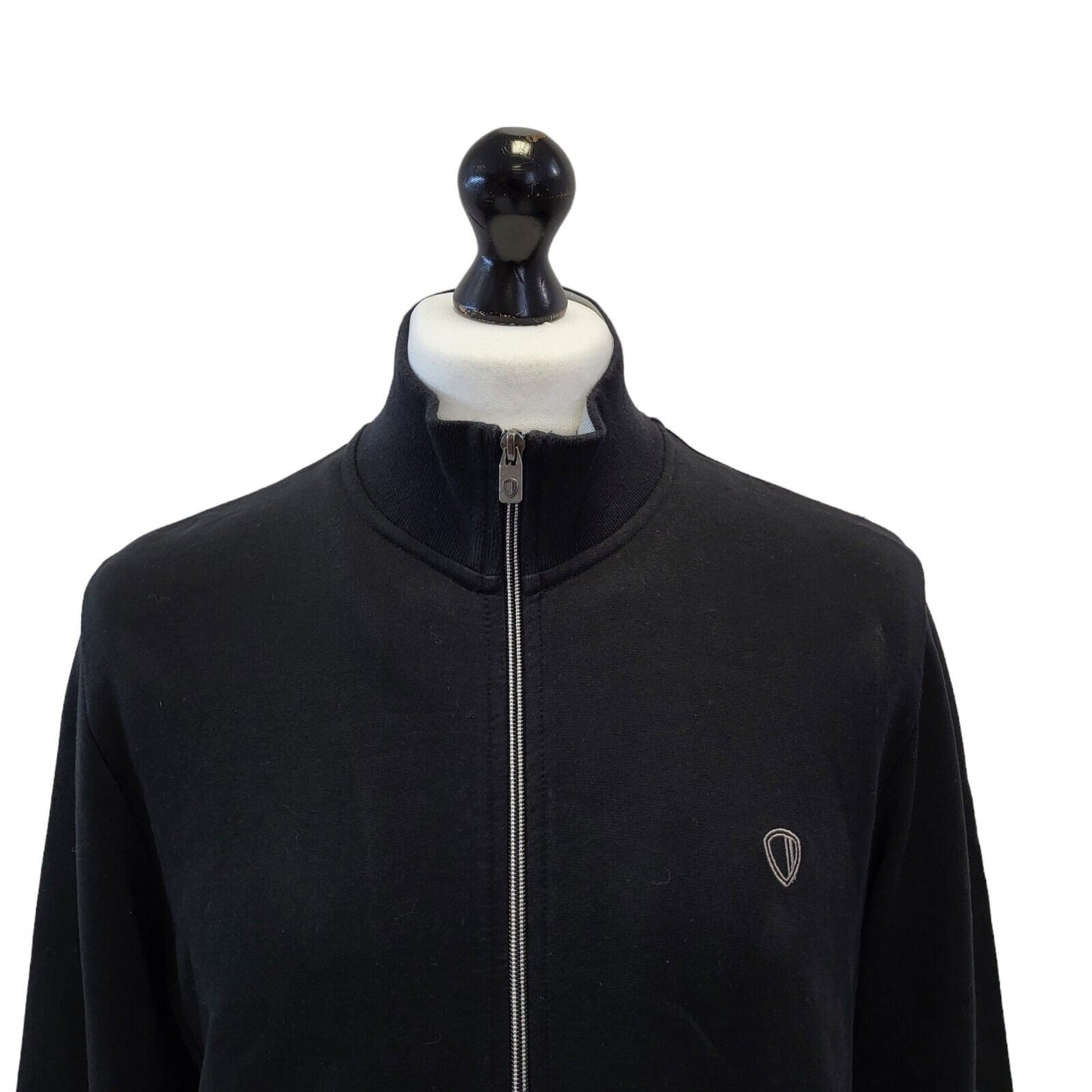 Ben Sherman Black Zipped Sports Tracksuit Top Uk Men's Large G461