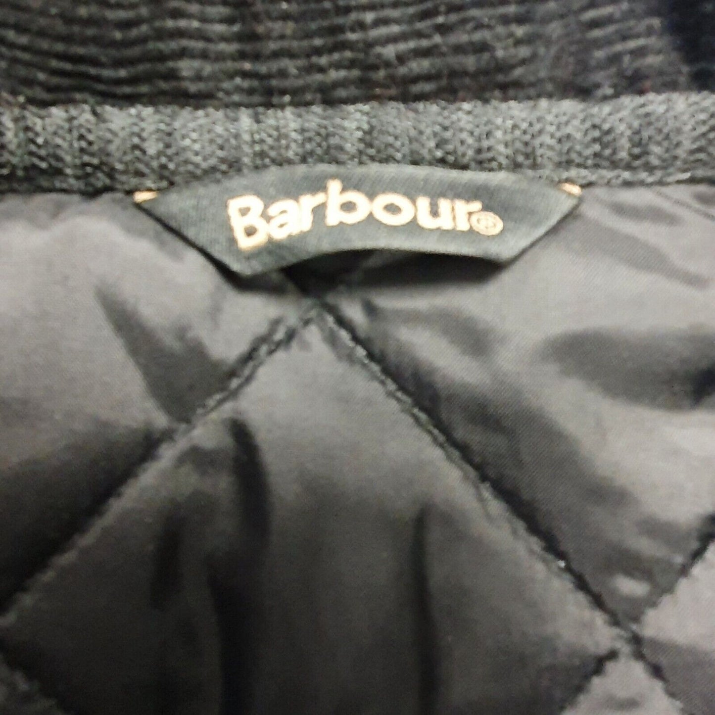 Vintage Barbour Liddesdale Black Snap Quilted Kid's Jacket Age 9-10 Yrs M H213
