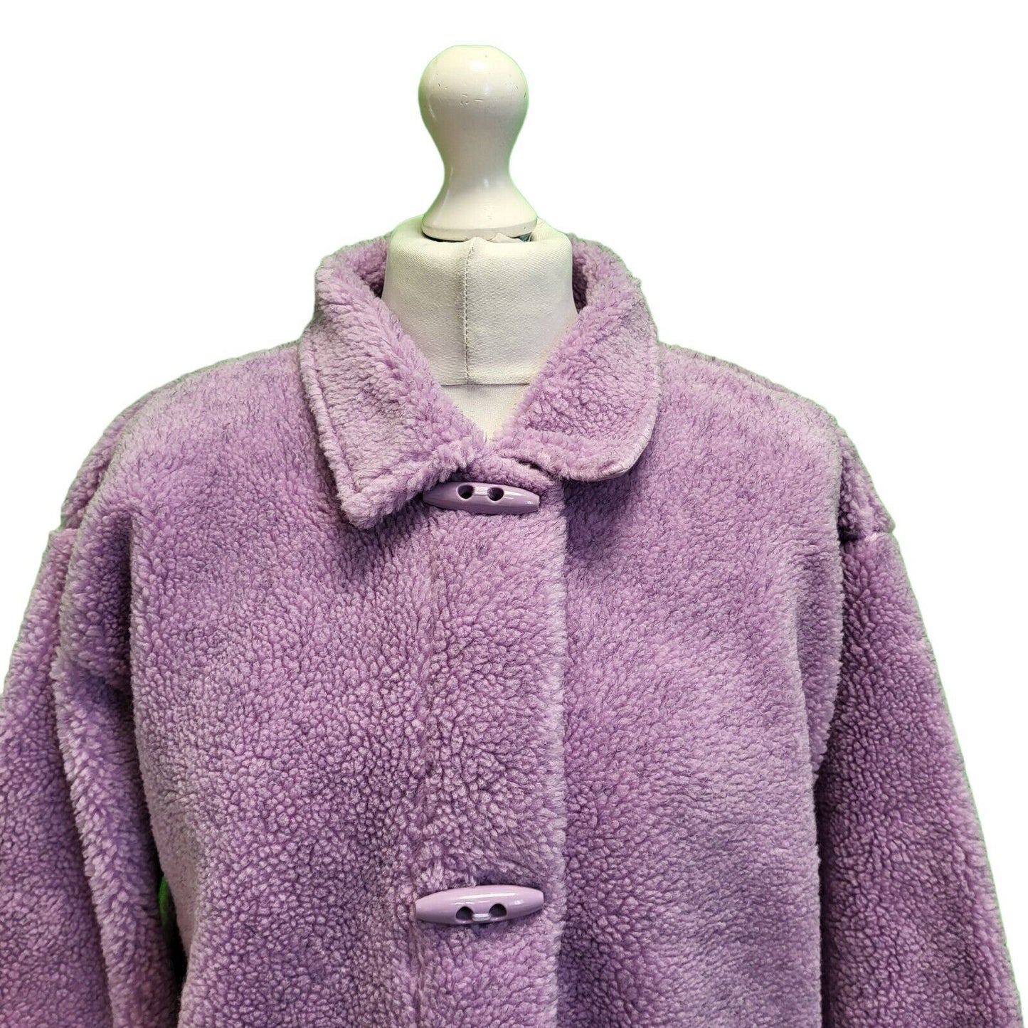 For Women Purple Faux Fur Long Sleeve Coat UK Women's 18/20 H697