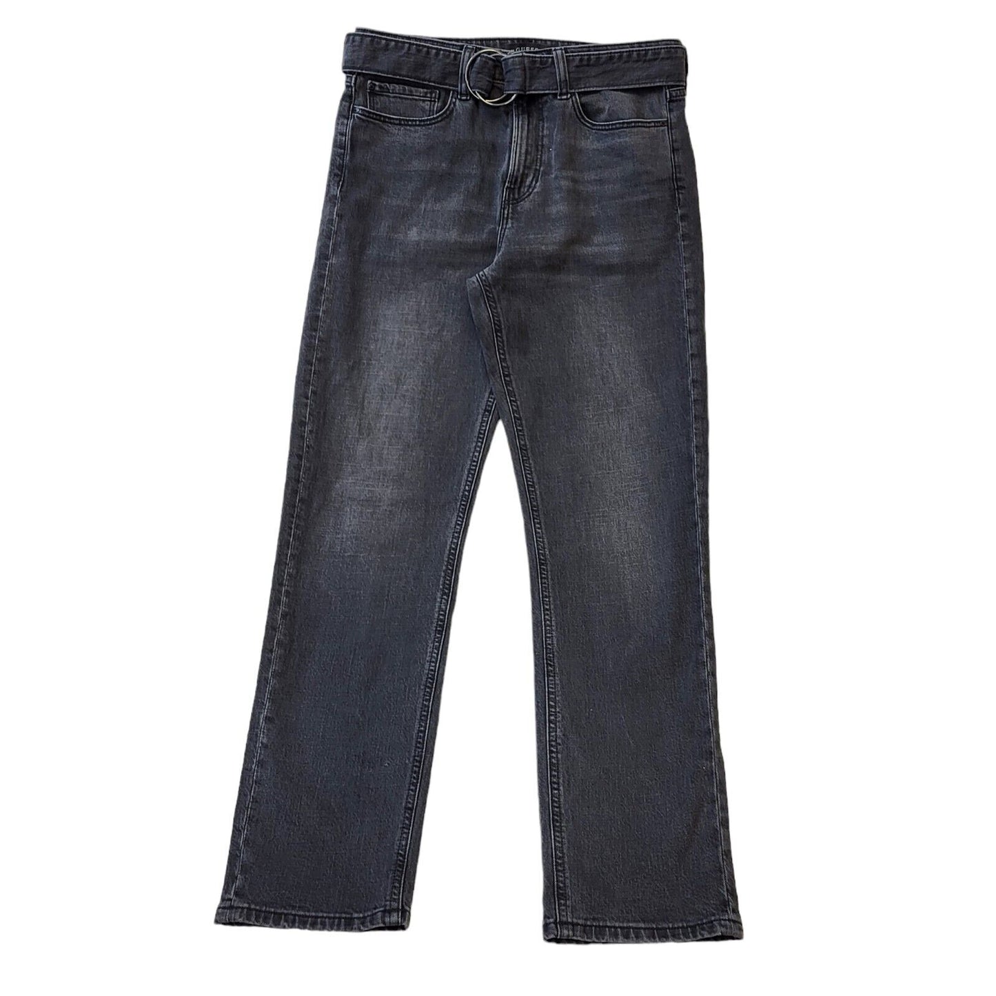 Guess Black Straight Denim Jeans UK Women's 10 W28 L29 G432