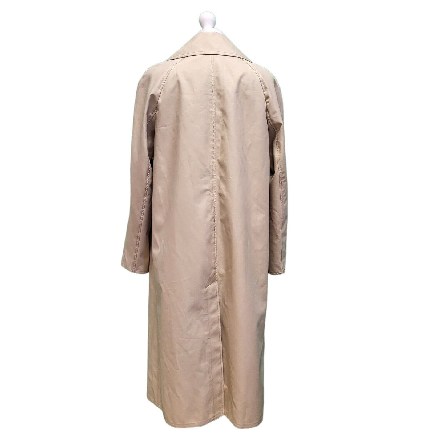 Vintage Gannex 80S Beige Winter Trench Coat Mac Women's uk XL 14 G759