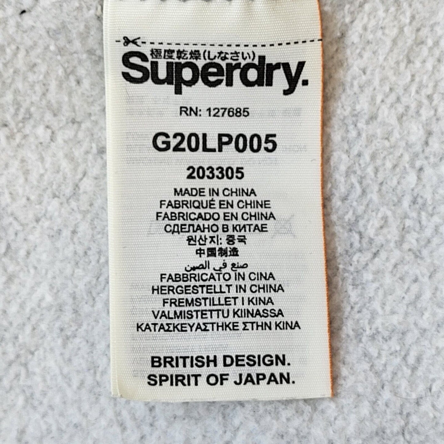 Superdry Grey Round Neck Sweatshirt Uk Women's XS Eu 34 G239