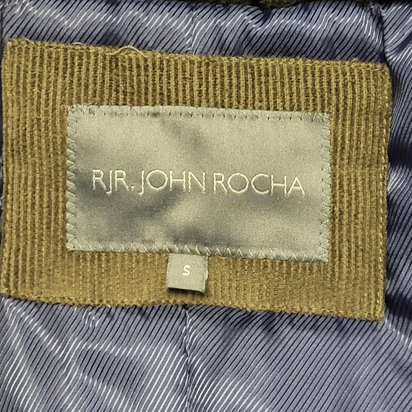 John Rocha Black Button Wool Collared Overcoat Uk Men's Size Small BB309