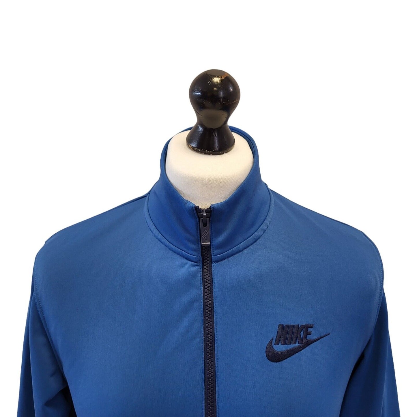 Nike Blue 1/4 Zip Long Sleeve Active Wear Sports Top Uk Men's Small G453