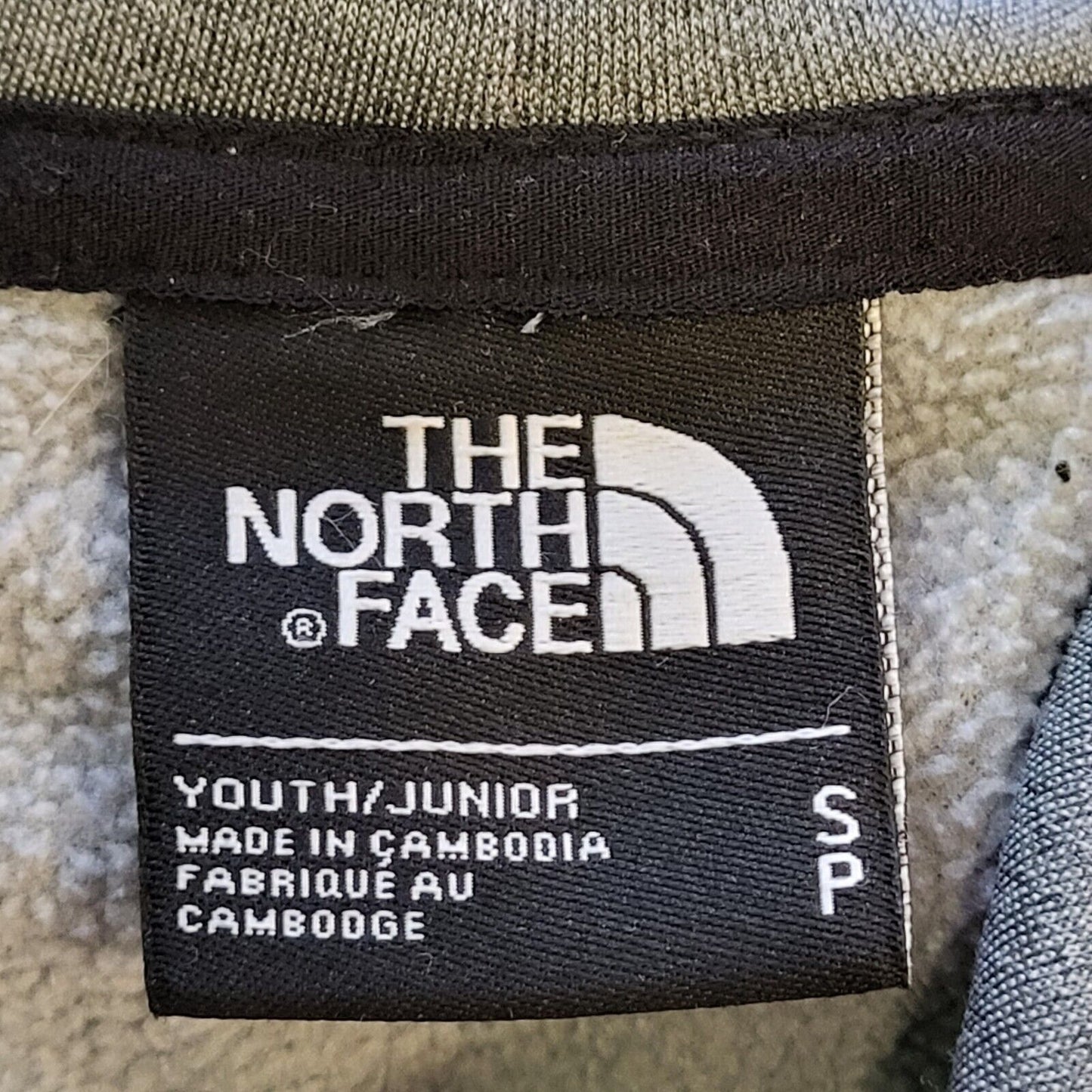 The North Face Grey Black Long Sleeve Hoodie Boy's UK S H189