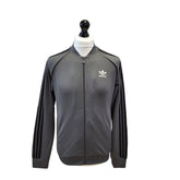 Adidas Track Jacket Y2K Grey Long Sleeve Full Zip Mens UK S EU 48 G366