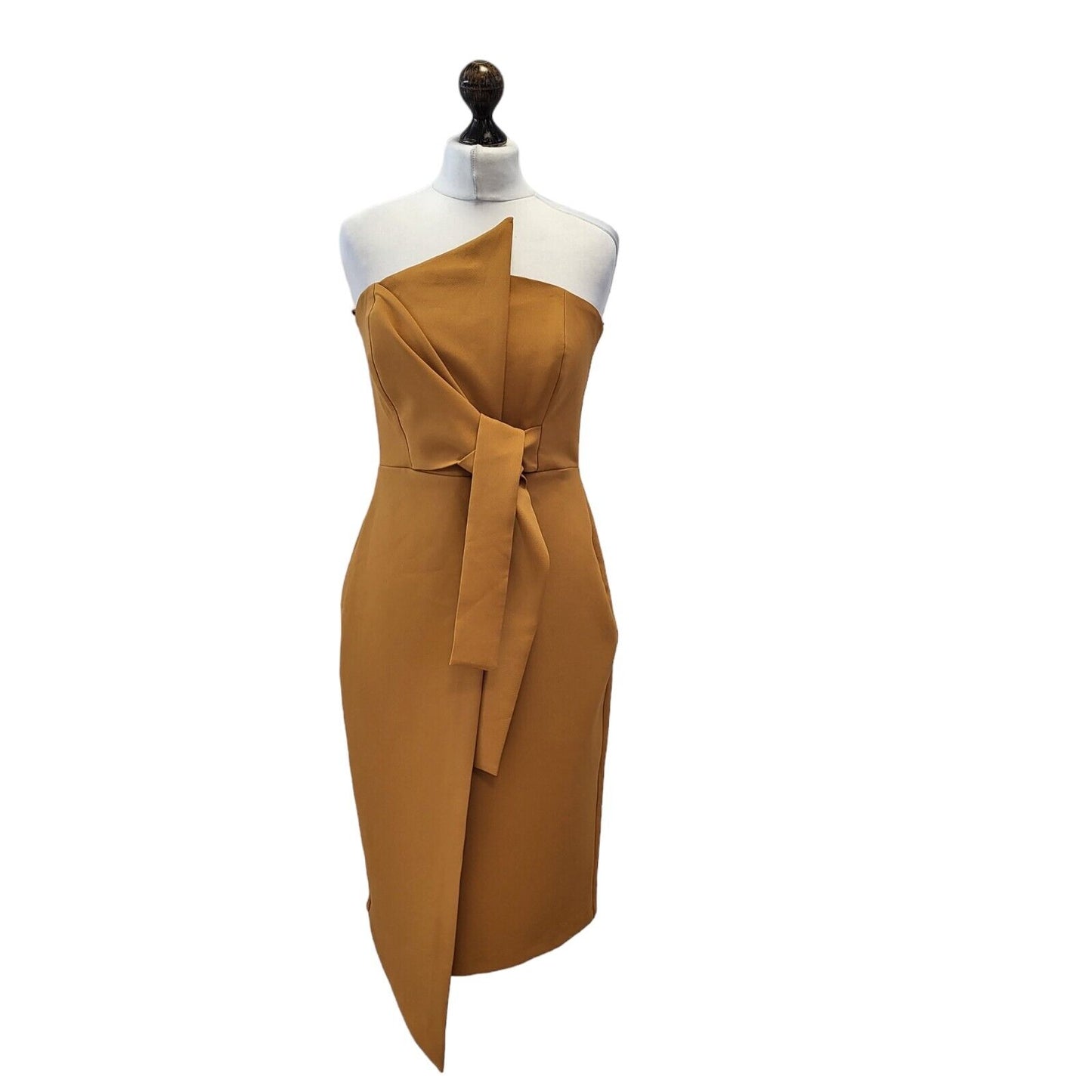 River Island Yellow Dark Evening Dress Uk Women's 10 Eu 36 Bnwt G248