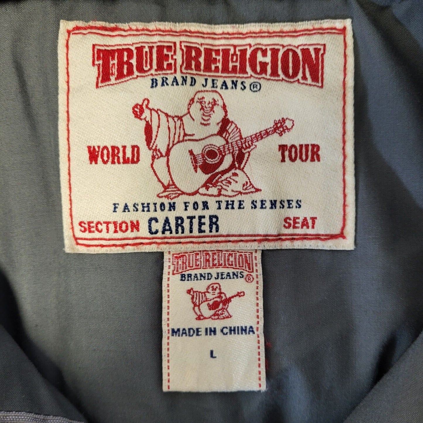 True Religion Sleeveless Gilet Body Warmer Grey Uk Men's Large G576