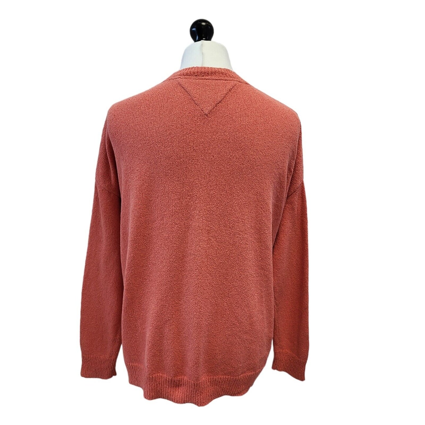 Tommy Jeans Jumper Crew Neck Orange Mens UK XS EU 44 G370