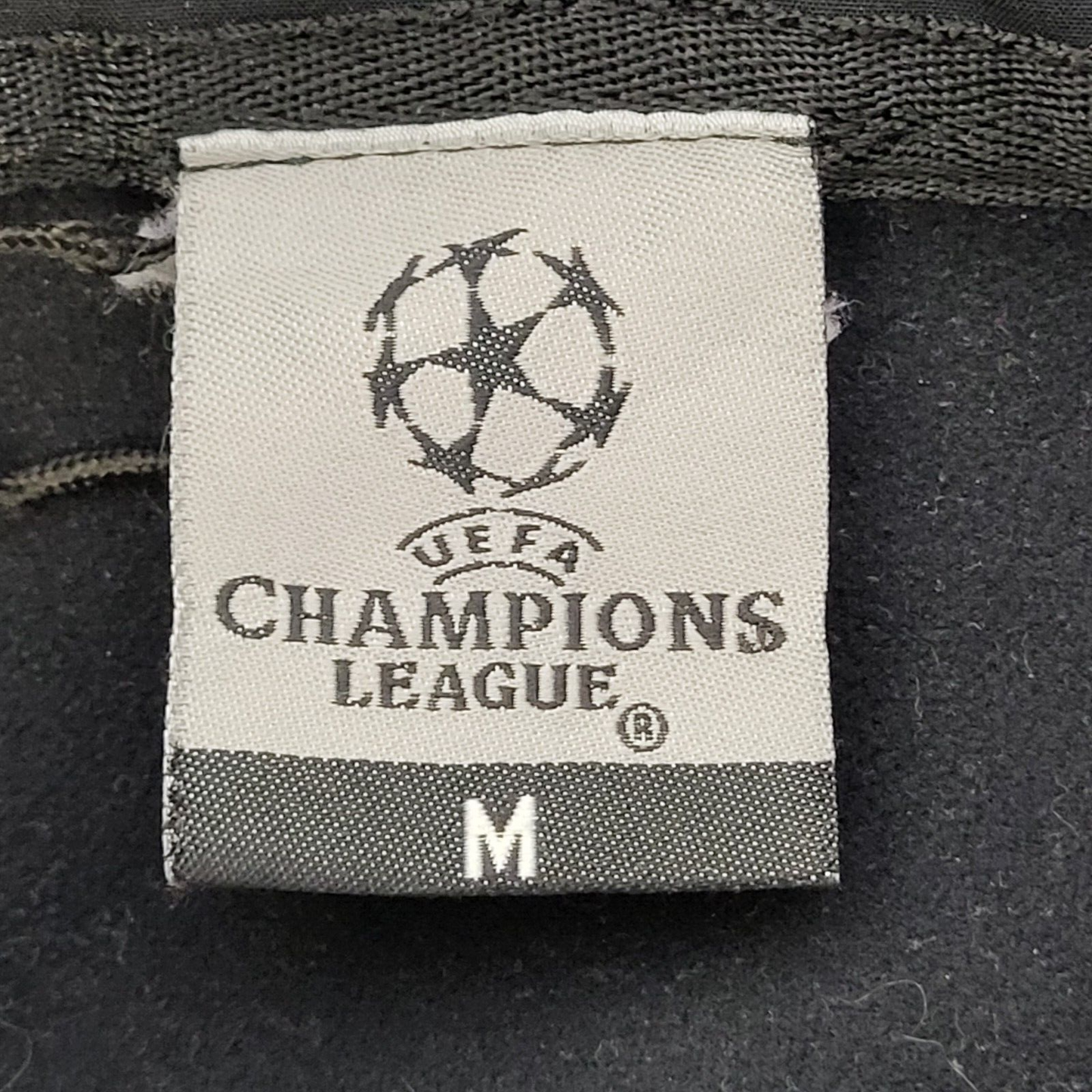 UEFA Barcelona Champions League Jacket Black Full Zip Uk Men's Size Medium G574