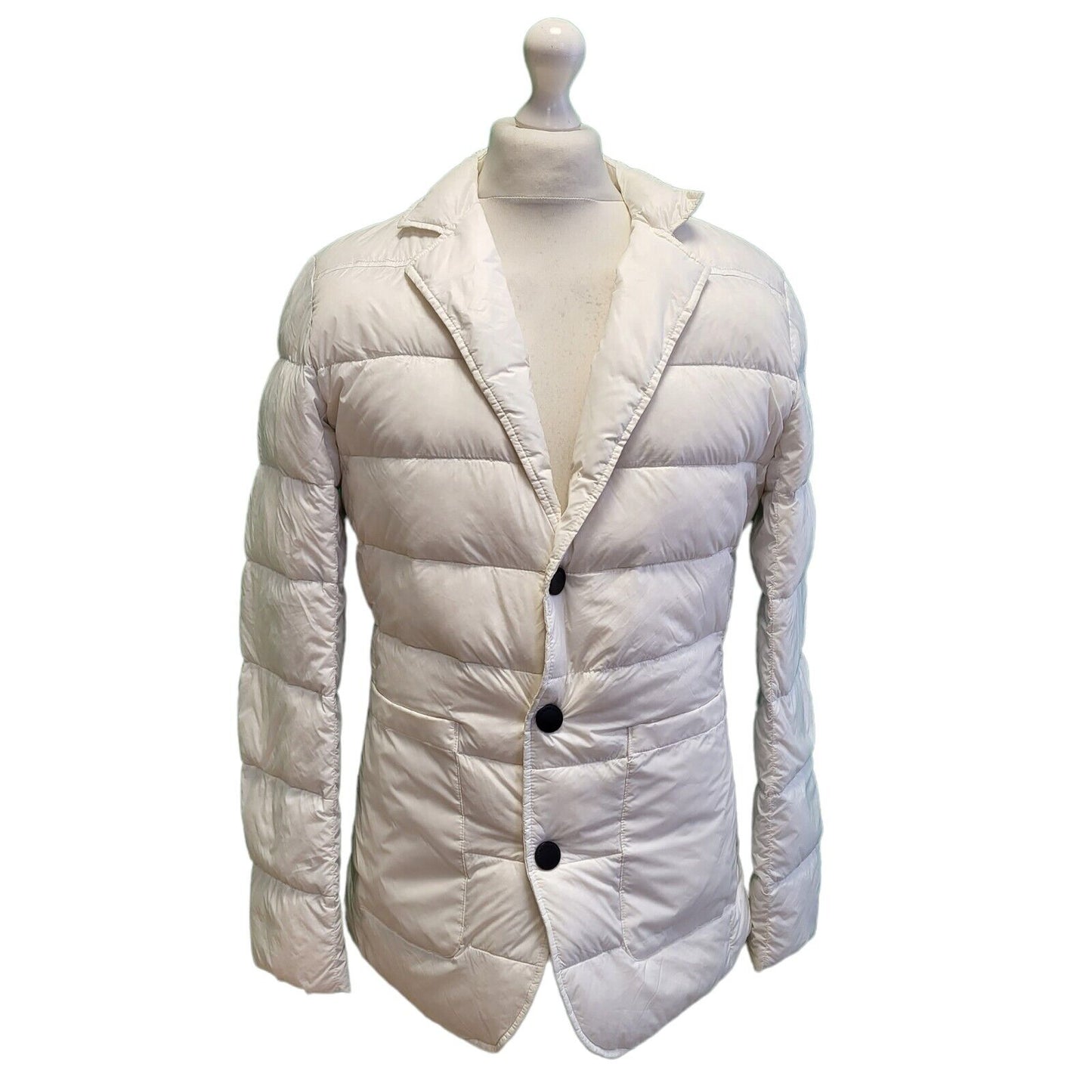 Bosideng Polar Sense White Snap Fasten Jacket Men's uk M eu 50 BNWT H73
